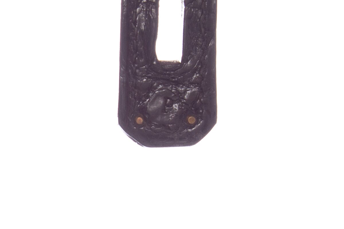 Hermès Black Croc Kelly 35 GHW Handbag