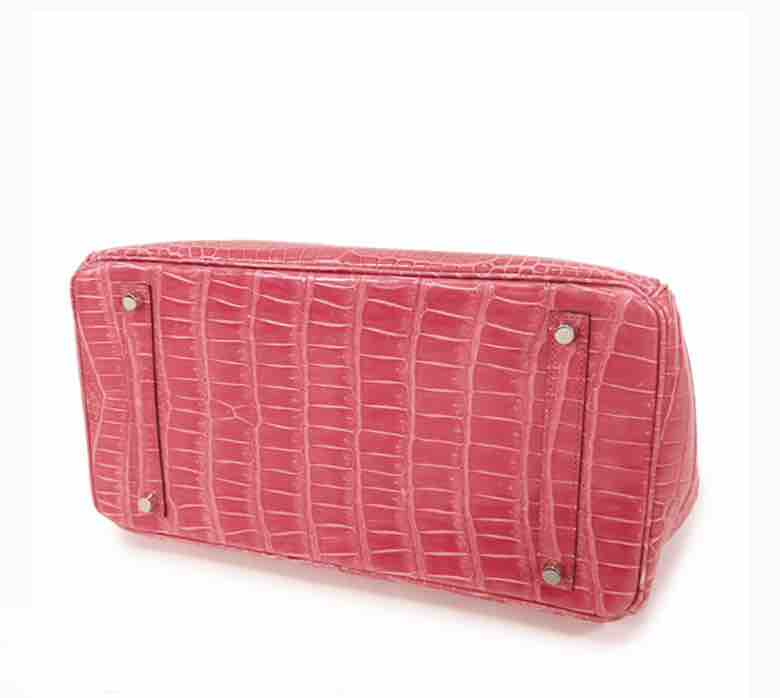 Hermès Birkin 35 Crocodile Leather Fuschia Pink Q 2013