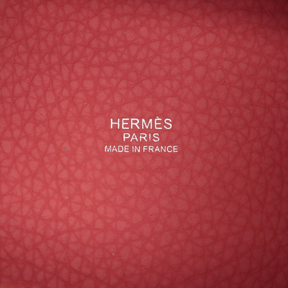 Hermes Picotin Lock PM Clemence Red Silver G O2011 Open-key