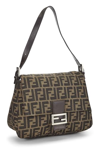 Fendi, Brown Zucca Canvas Mama, Brown