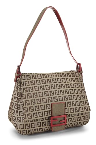 Fendi, Red Zucchino Canvas Mama, Red