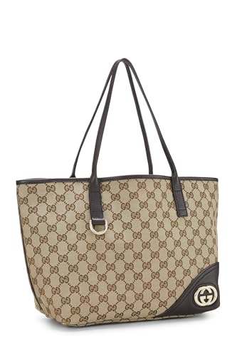 Gucci, Brown Original GG Canvas Britt Tote, Brown