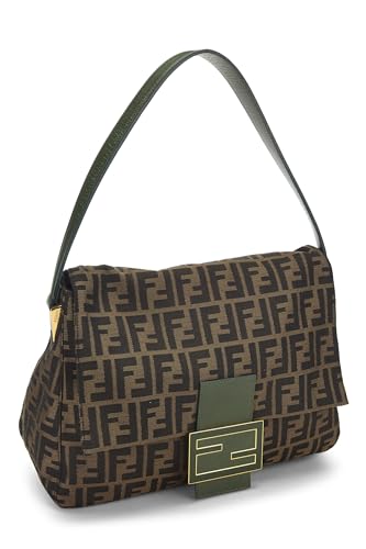 Fendi, Green & Brown Zucca Canvas Mama Large, Green