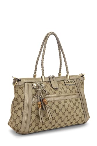 Gucci, Gold Original GG Canvas Bella Tote, Gold