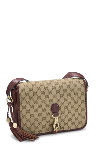 Gucci, Burgundy Original GG Canvas Marrakech Crossbody, Burgundy