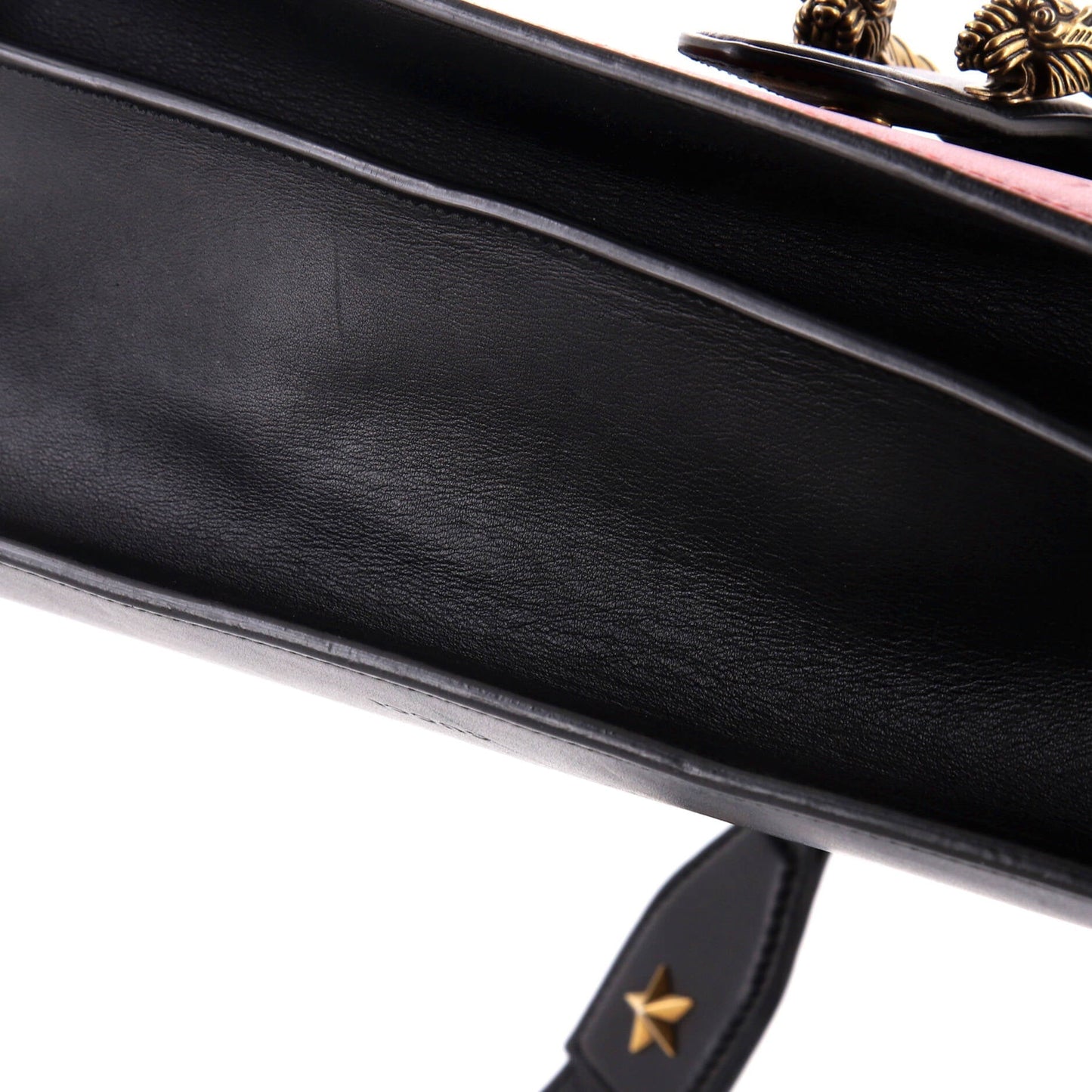 Dionysus Bamboo Top Handle Bag Colorblock Leather Large