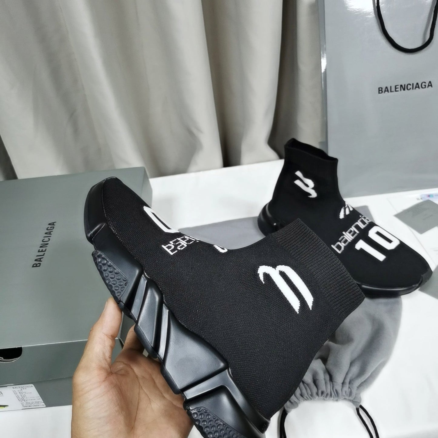 GLM - Bla Speed Recycled Knit Sneakers Black