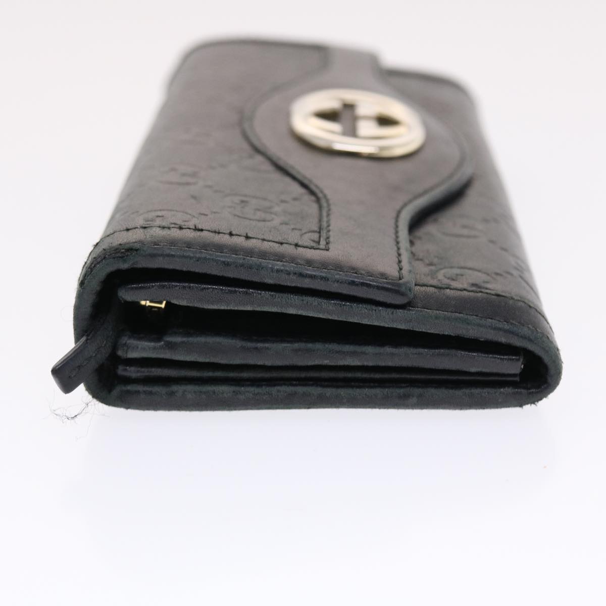 GUCCI GG Canvas ssima Long Wallet Black 49845