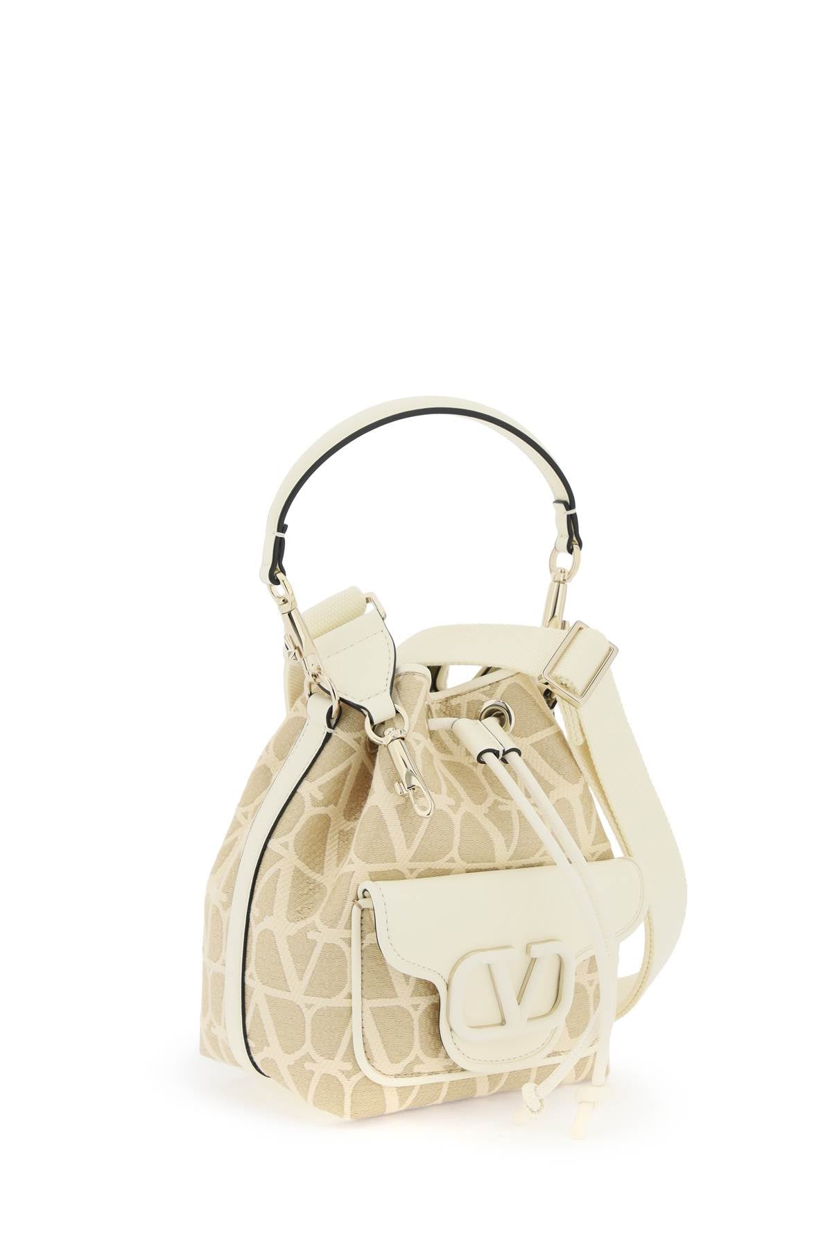 Valentino Garavani Locò Iconographer Toile Bucket Bag Women