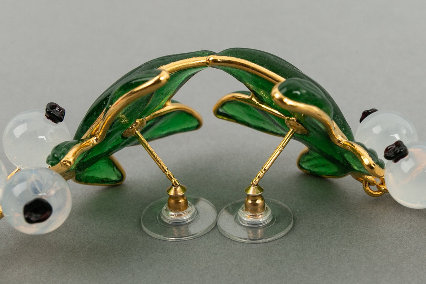 Boucles d'oreilles en pâte de verre Augustine
