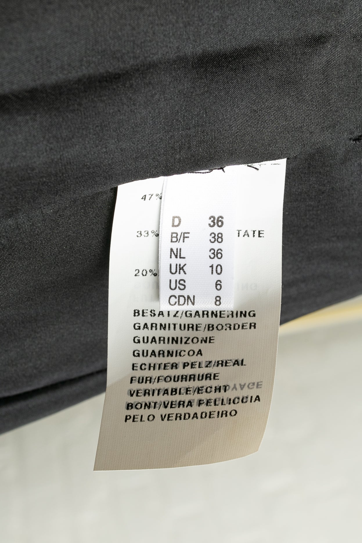 Manteau du soir noir et or Louis Féraud