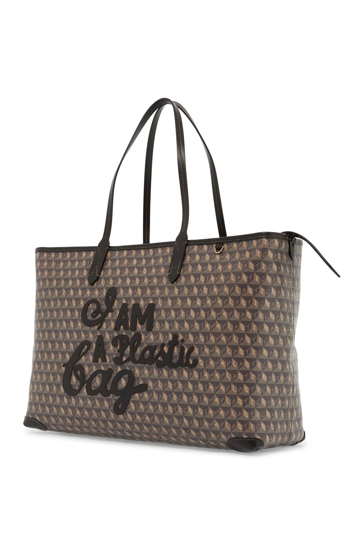 Anya Hindmarch I Am A Plastic Bag Zipped Motif Tote Bag Women