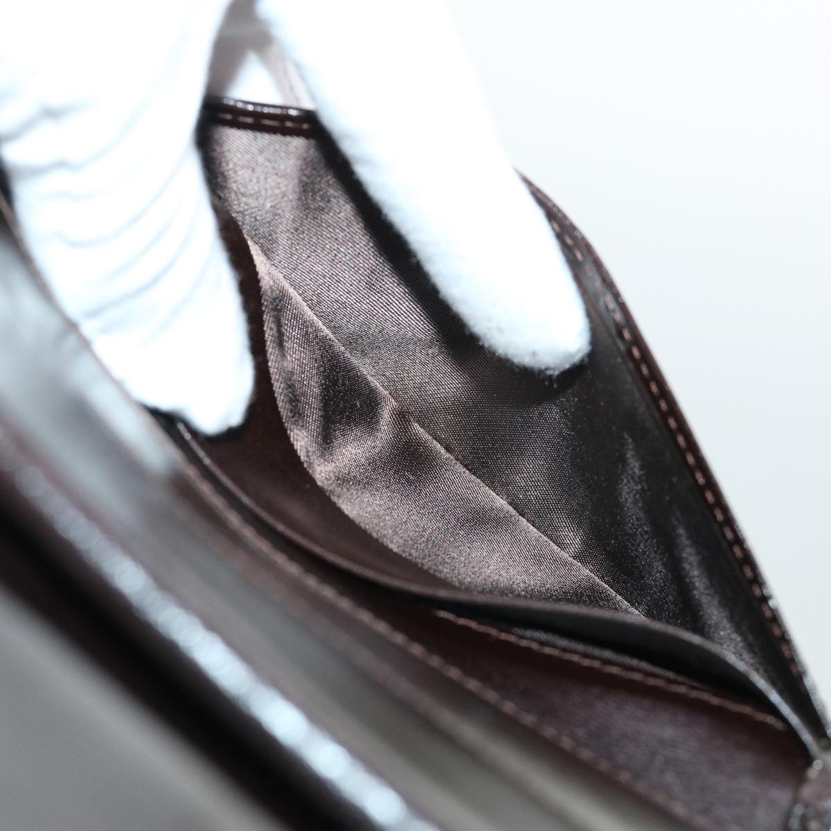 FENDI Zucca Canvas Wallet Black Brown 50751