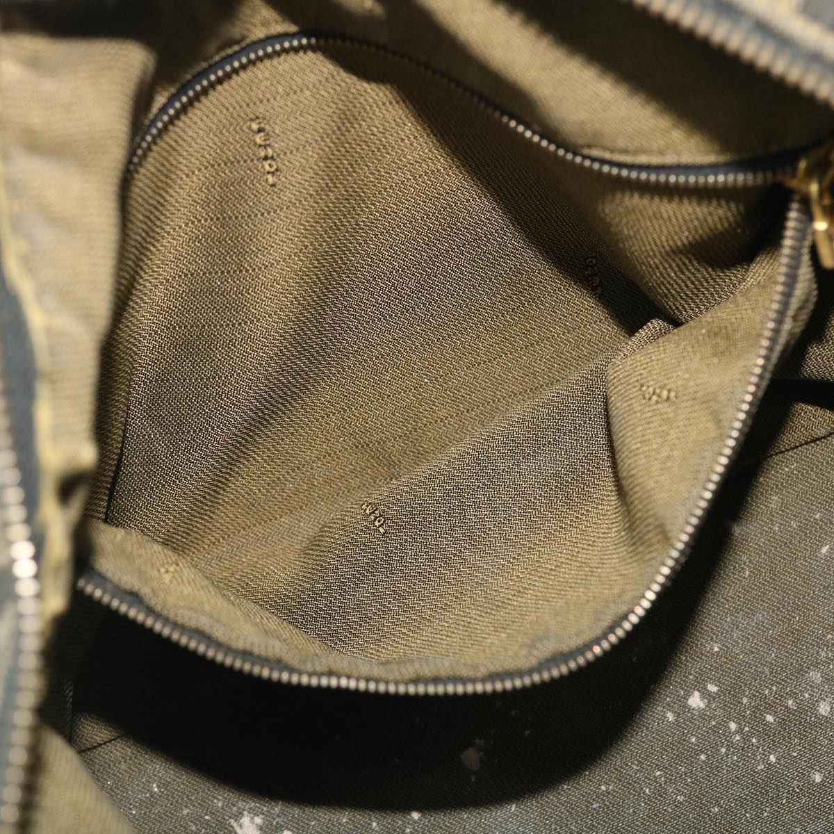 FENDI Zucca Canvas Vanity pouch Hand Bag Nylon Brown Black purple 51889