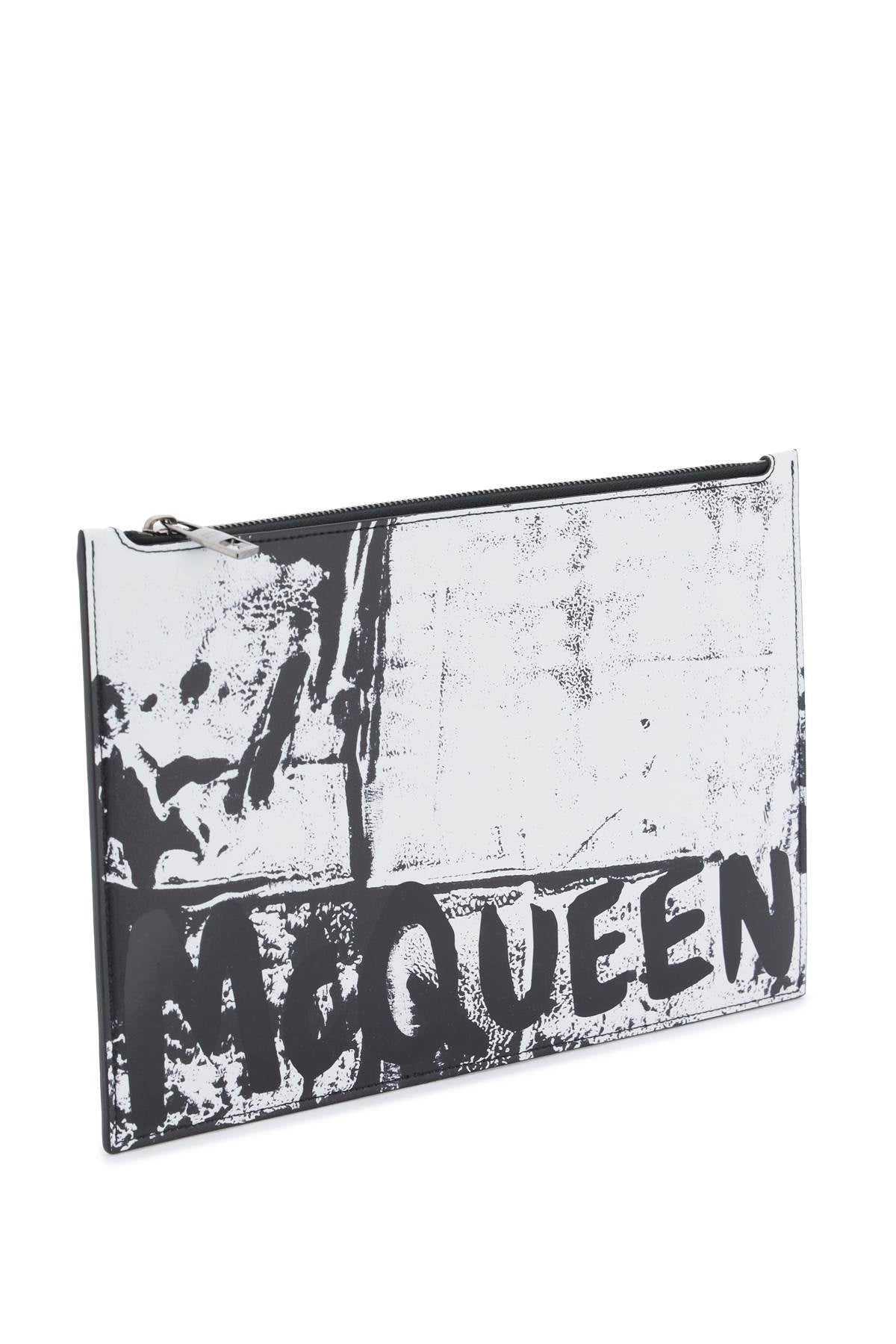 Alexander Mcqueen Graffiti Flat Pouch Men