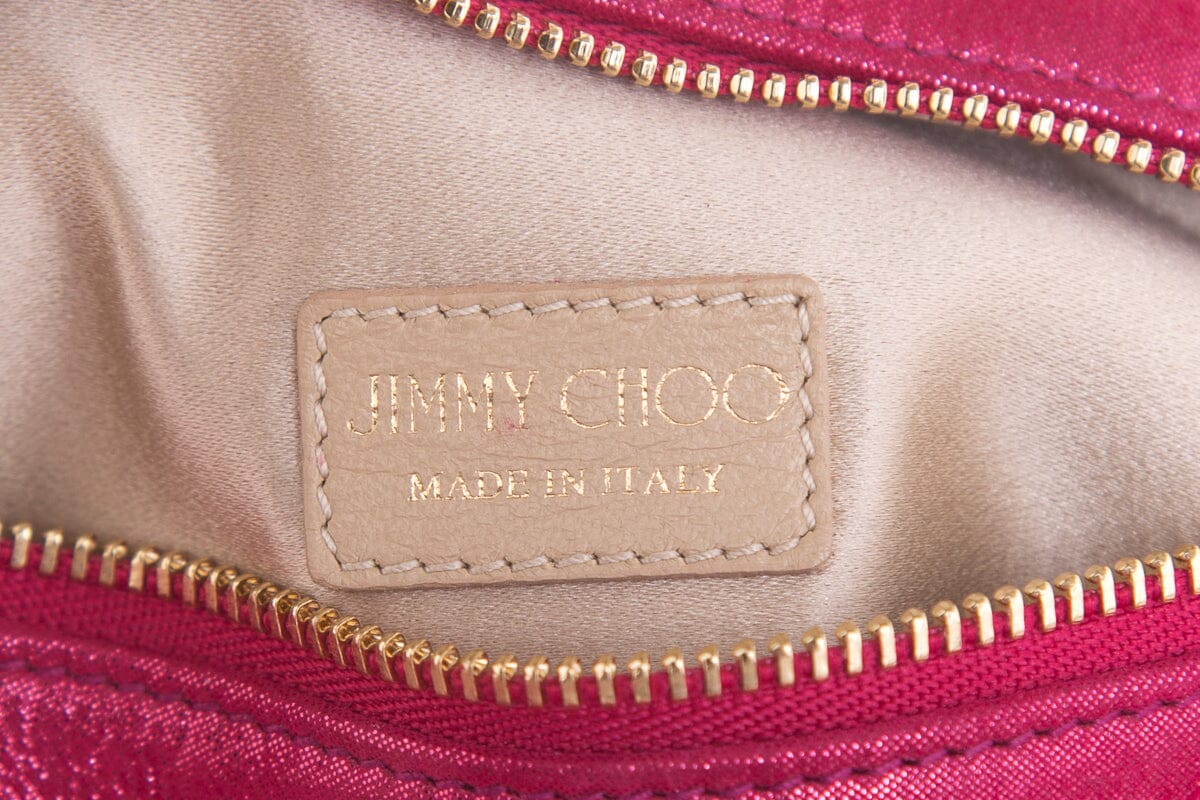 Jimmy Choo Pink Crystal Detail Handbag