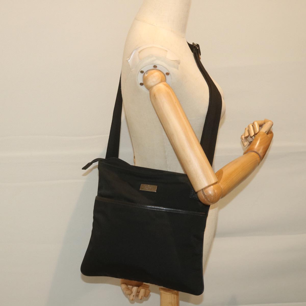 GUCCI Shoulder Bag Nylon Black 141626 59477