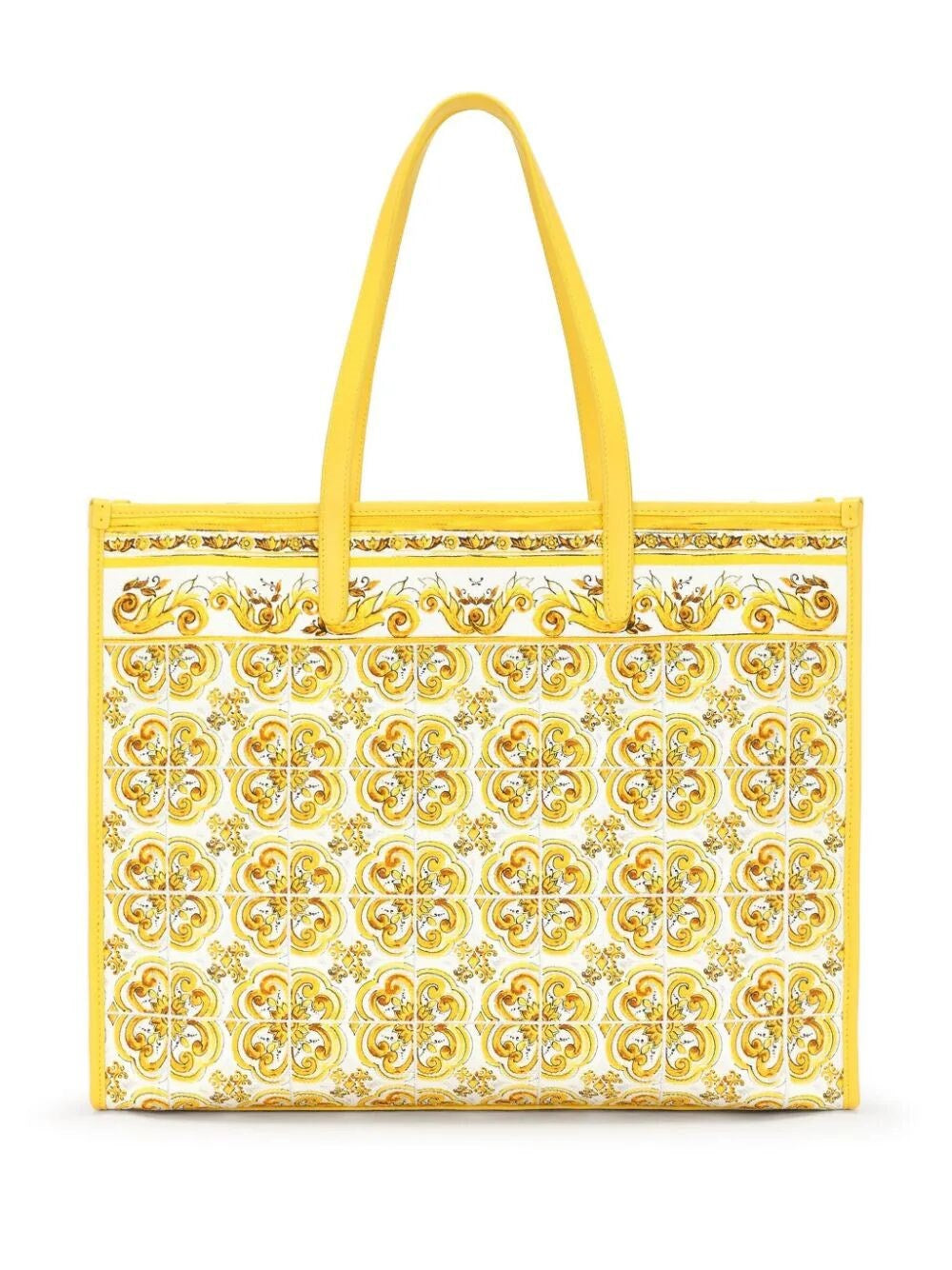 Dolce & Gabbana Women Majolica-Print Large Shopper Bag