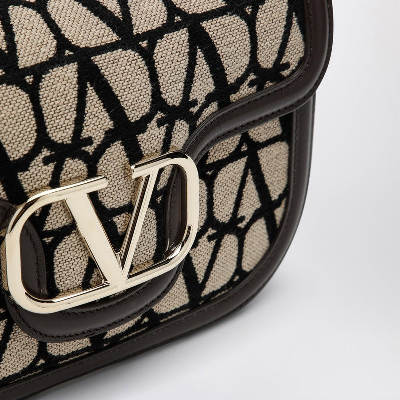 Valentino Garavani Locò Bag In Toile Iconographe Beige/Black Women