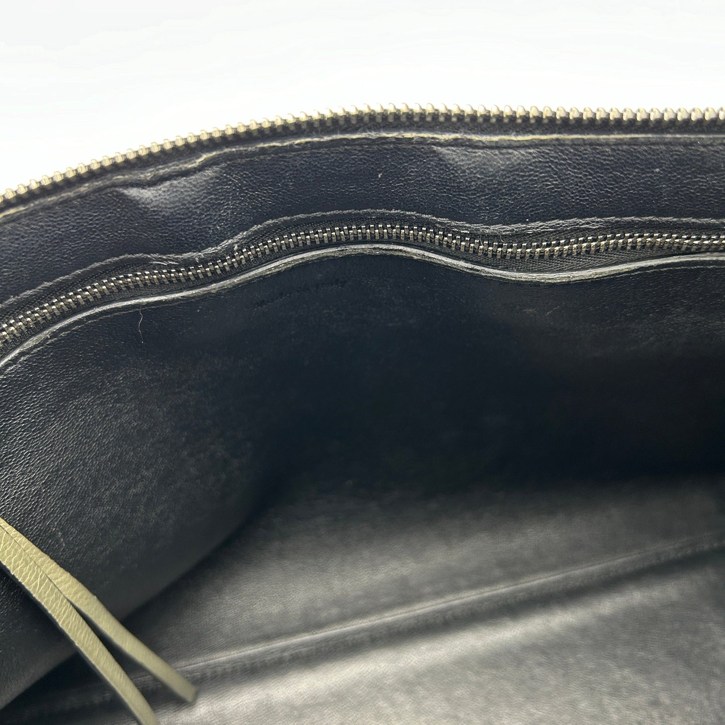 Celine Medium Edge Green Leather Shoulder Bag
