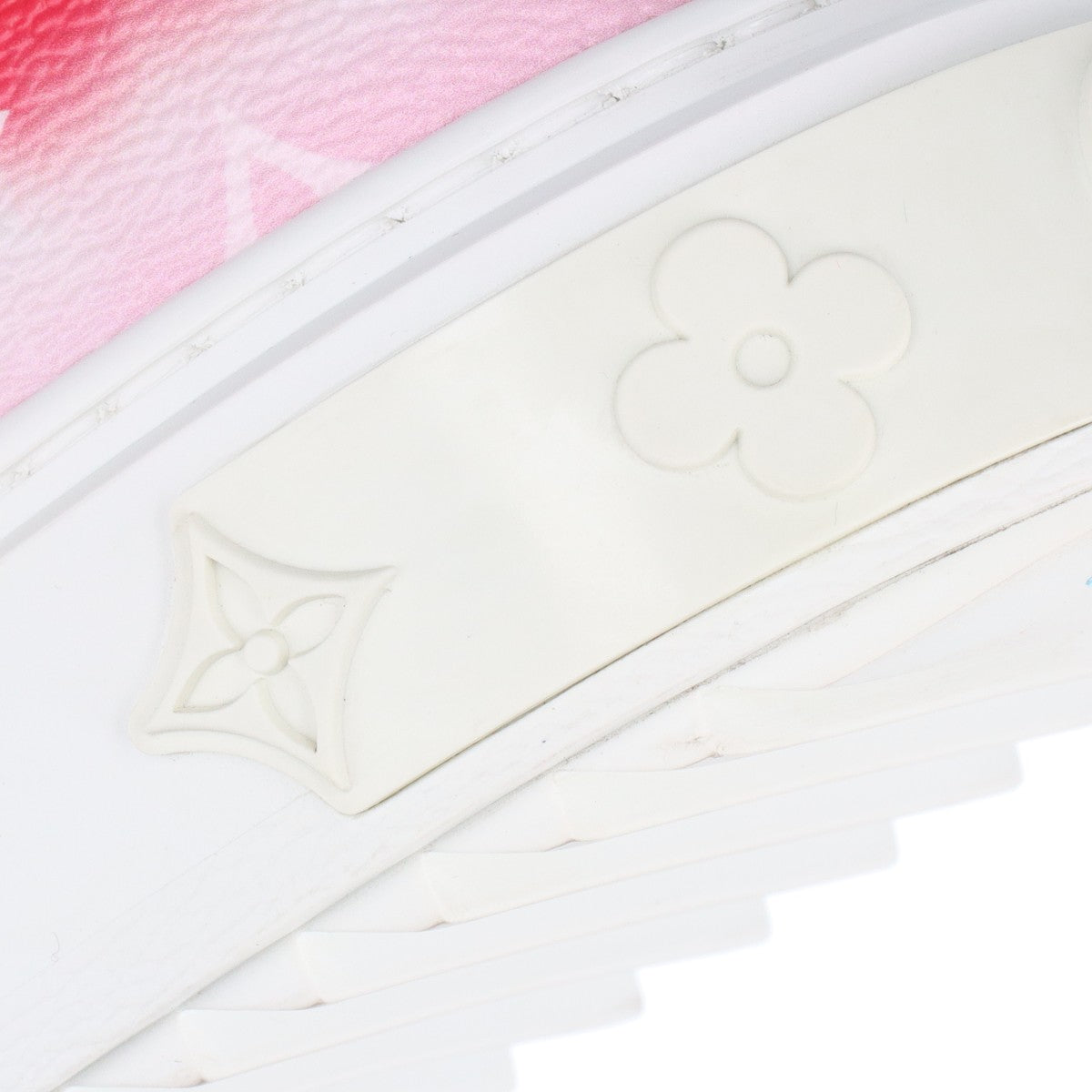 Louis Vuitton Time Outline 19 Years PVC Leather Trainers 35 Red × White CL1119 Monogram