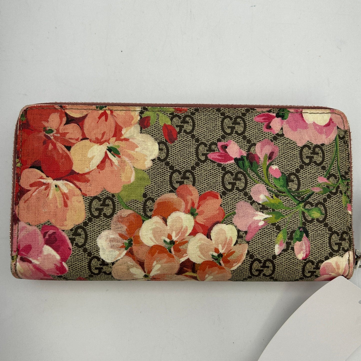 GUCCI GG Blooms Long Wallet Zip-around Floral Beige ITBI3YZAAQ12