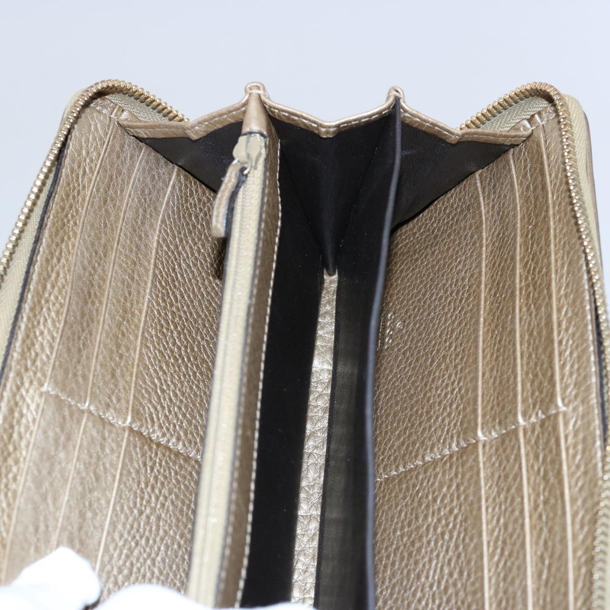 GUCCI Long Wallet Leather Gray 269991 60099