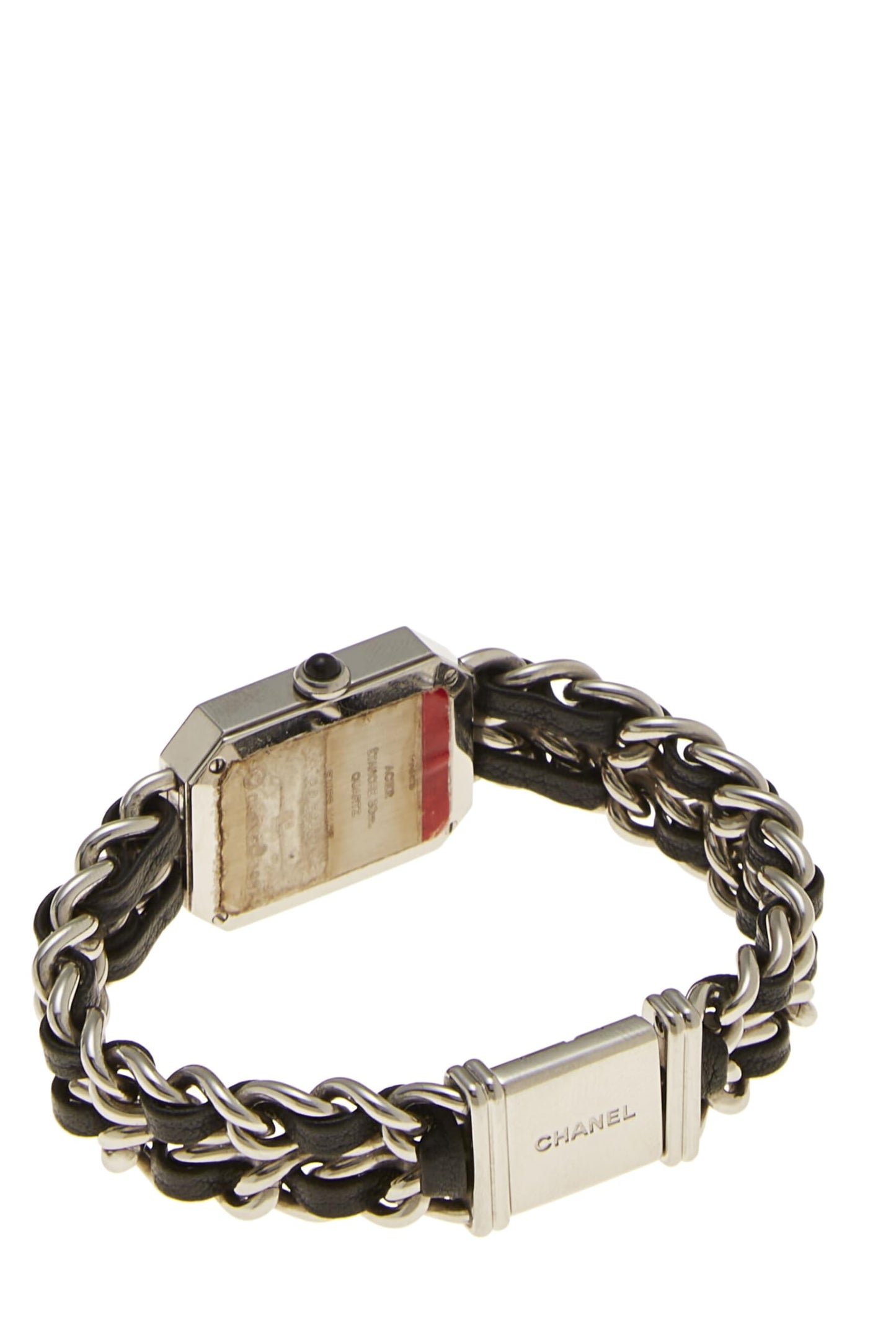 Chanel, Black & Silver Premiere Watch Medium, Black