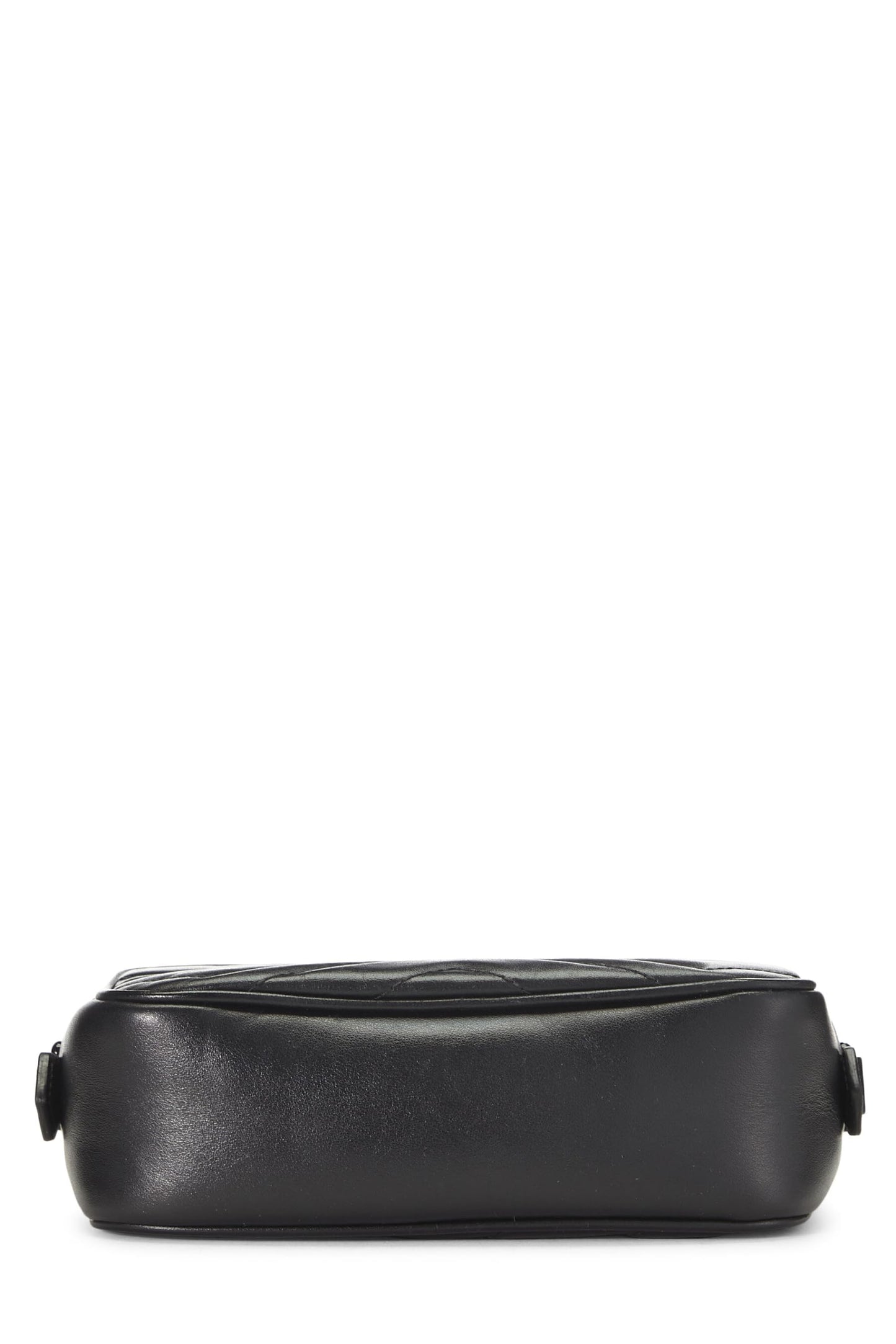 Gucci, Black Leather GG Marmont Crossbody Mini, Black