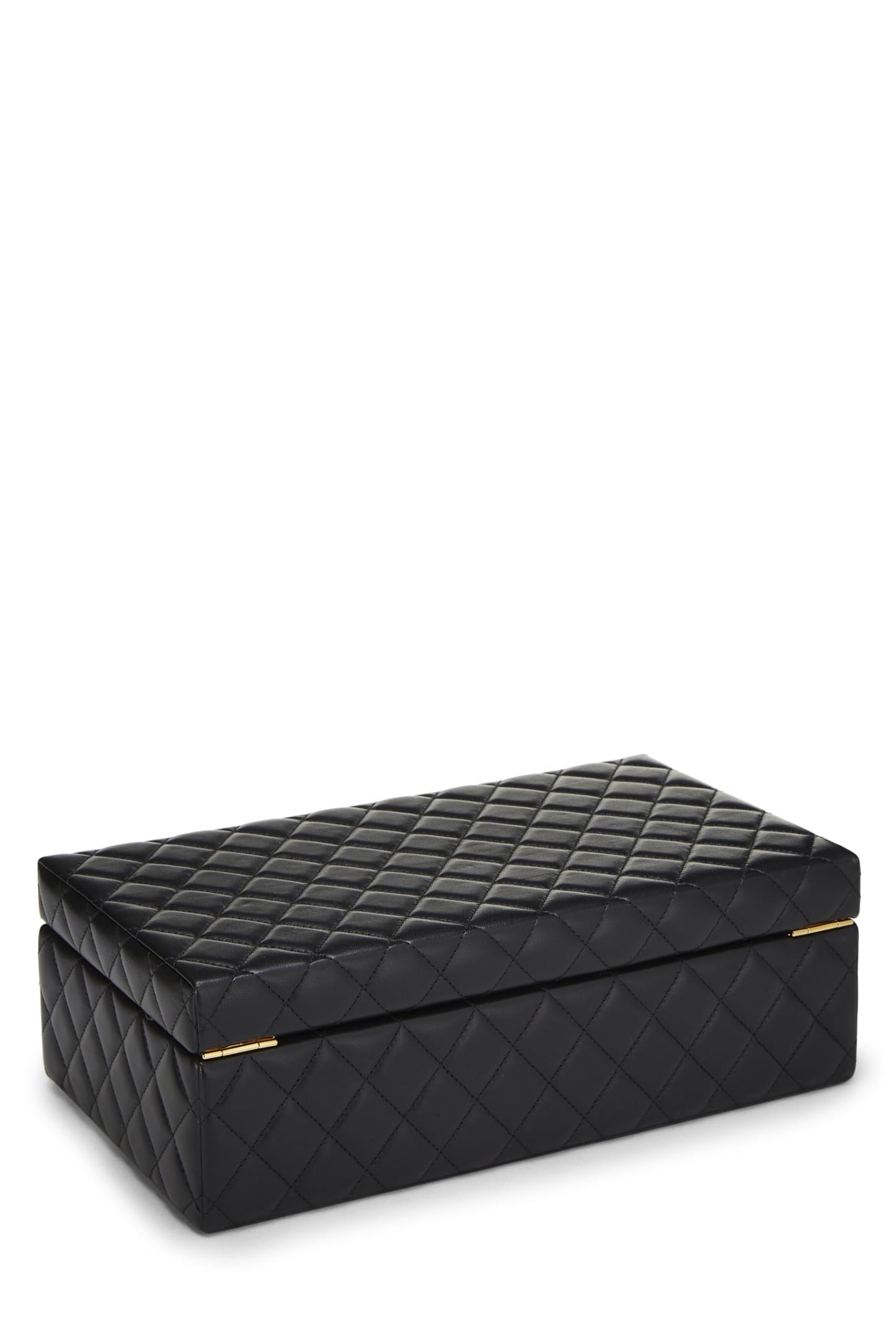 Chanel, Black Lambskin Jewelry Case Large, Black