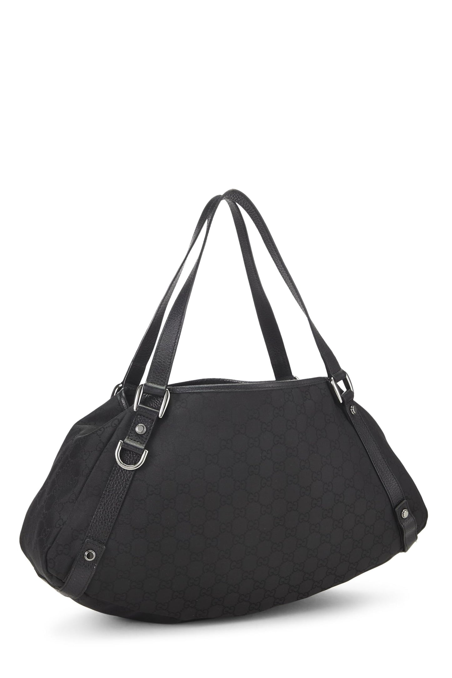 Gucci, Black Original GG Nylon Abbey Tote, Black