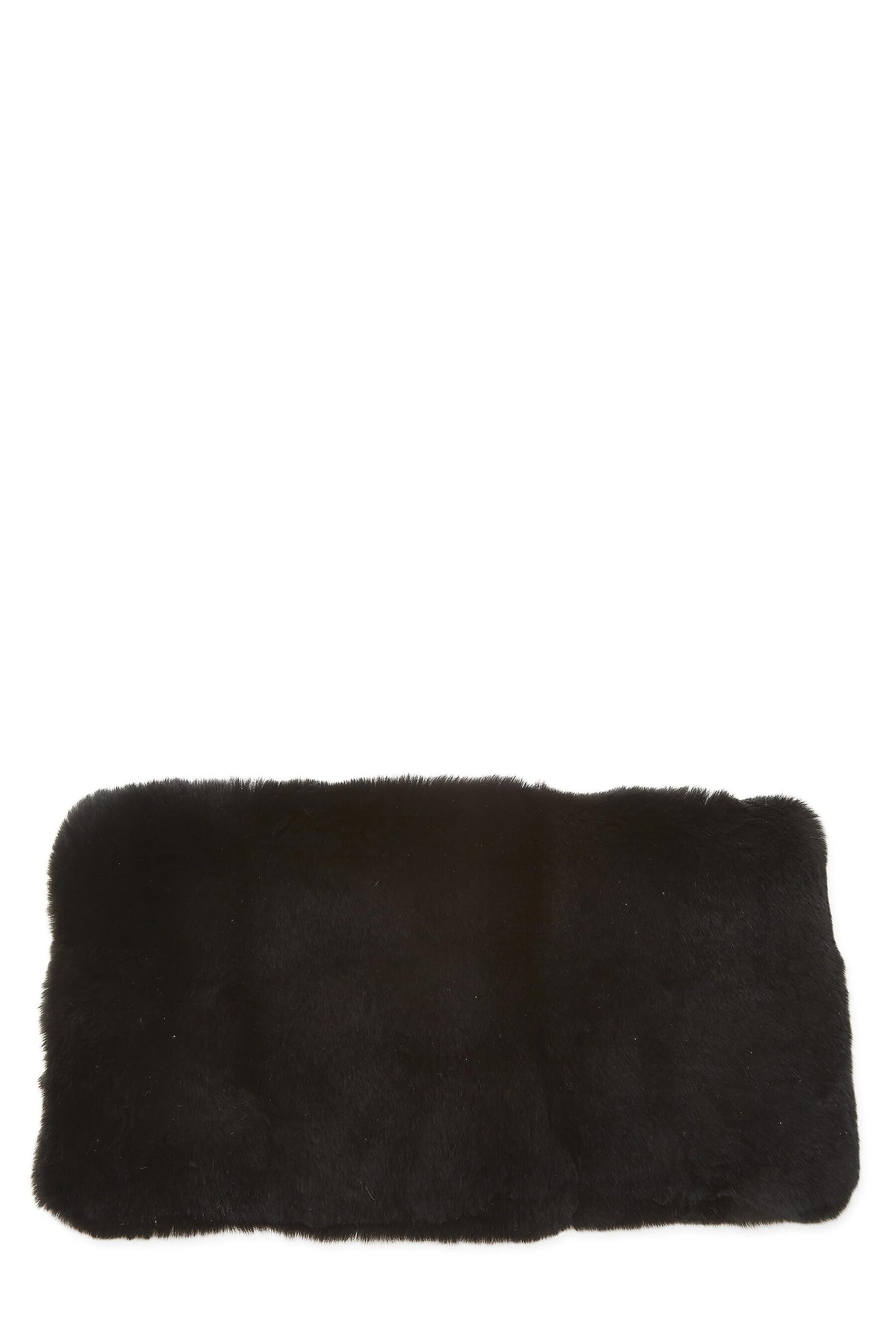 Chanel, Black Fur 'CC' Muffler, Black