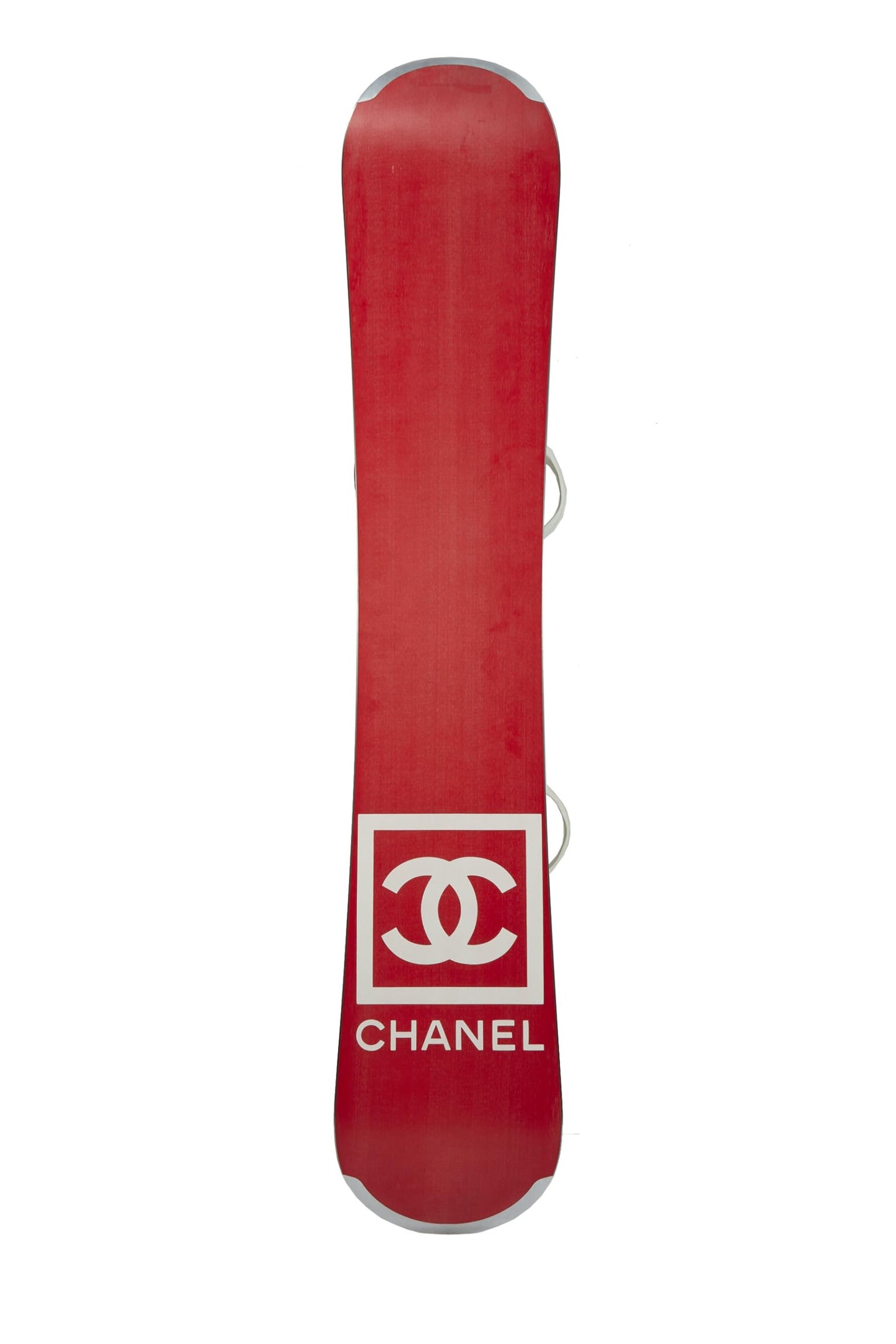 Chanel, White Fiberglass 'CC' Sportline Snowboard, White