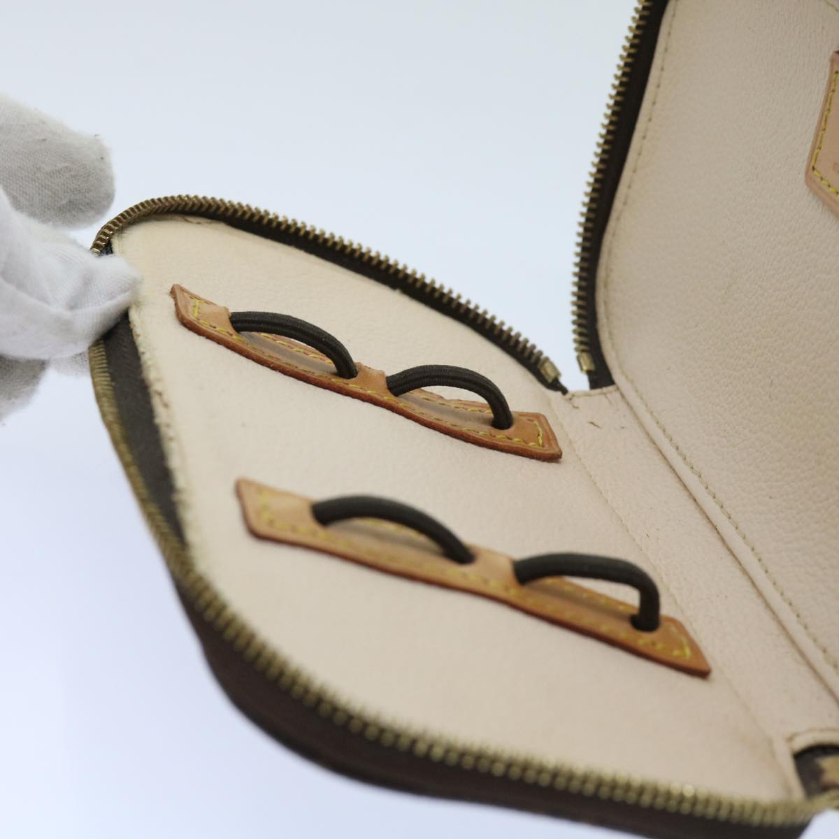 LOUIS VUITTON Monogram Trousse Brush PM Cosmetic Pouch M47510 LV 64516