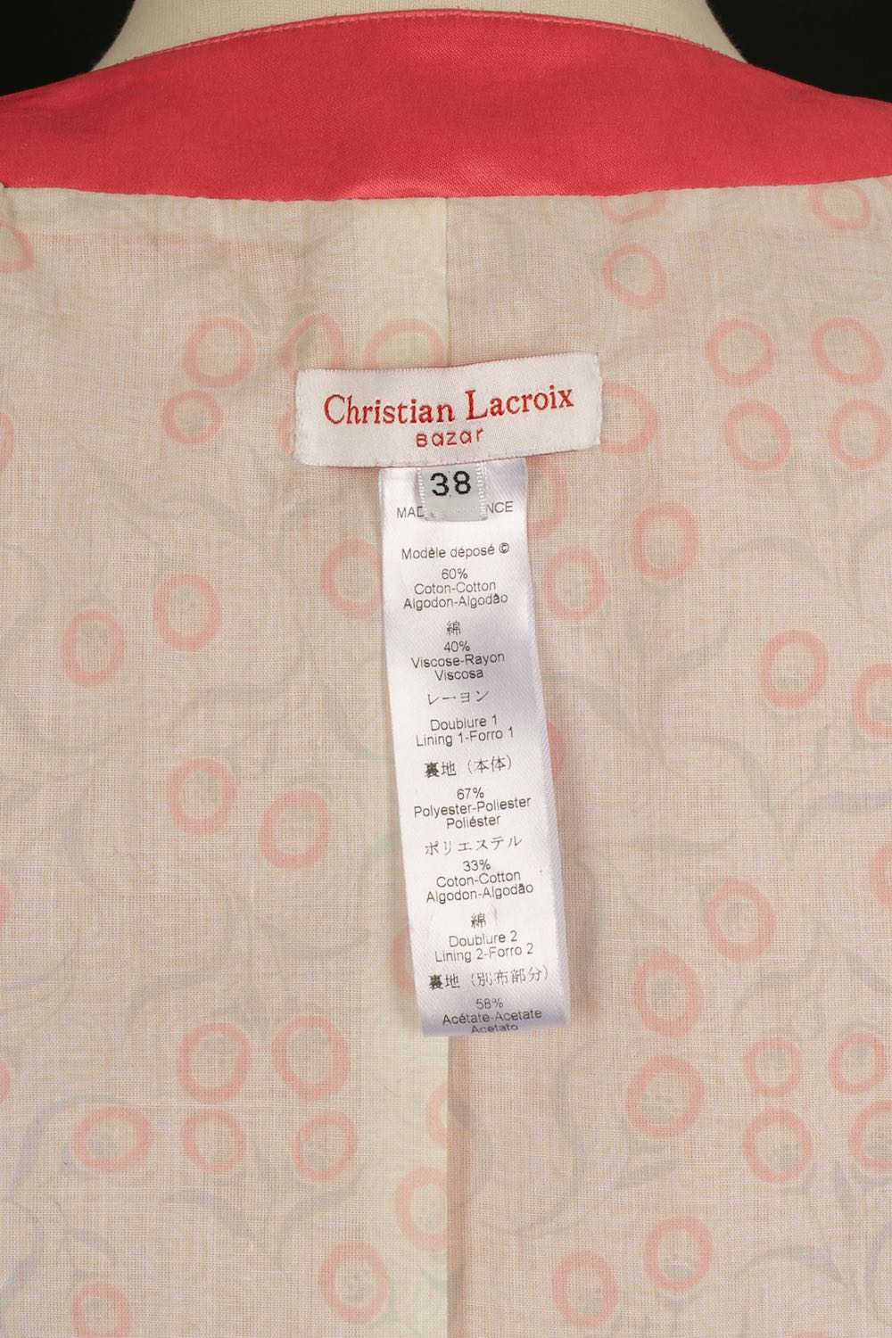 Top brodée Christian Lacroix