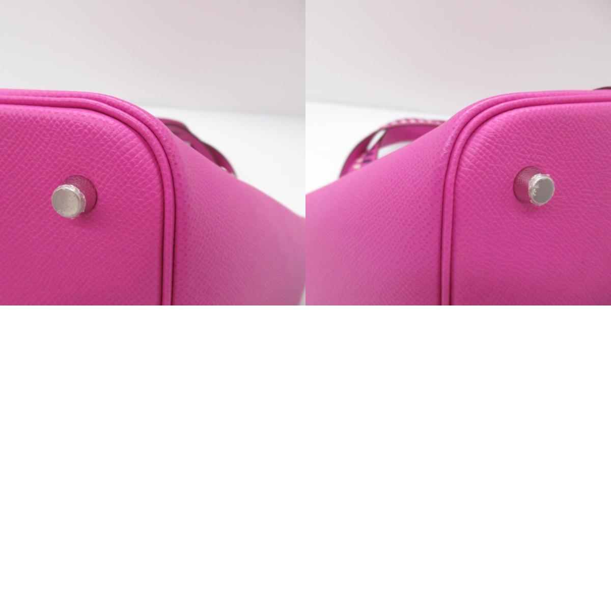 Hermes HERMES Picotin Lock MM Treasury Magnolia Tote Bag Bag Leather Epsom Pink Magnolia/Clé/Blue Sapphire-L ã€ÂÂAncestral】 EI BRANDOFF