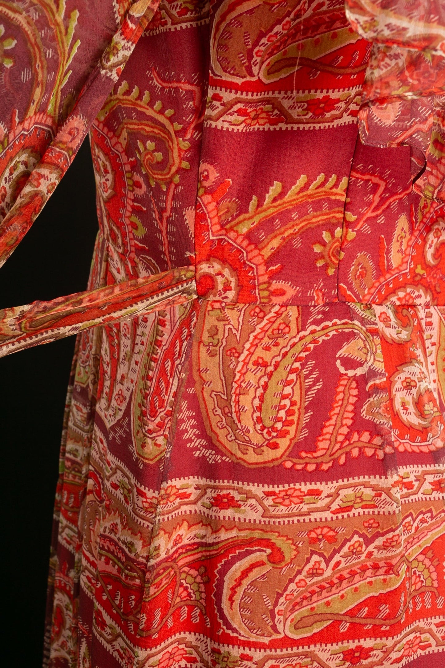 Robe en mousseline imprimée Thea Porter