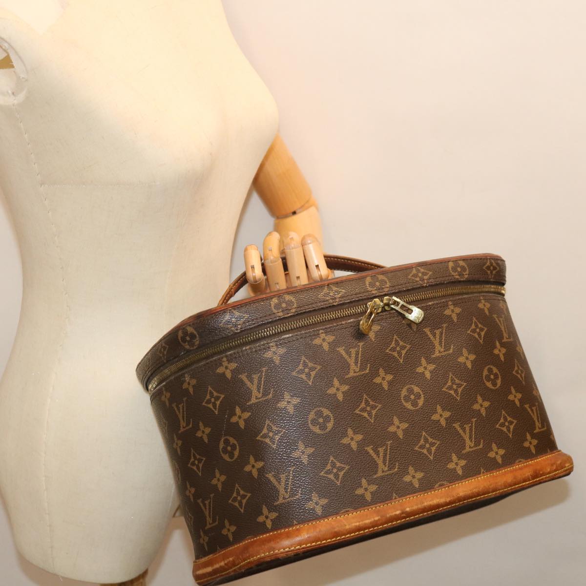 LOUIS VUITTON Monogram Nice Hand Bag 2way M47280 LV 70573
