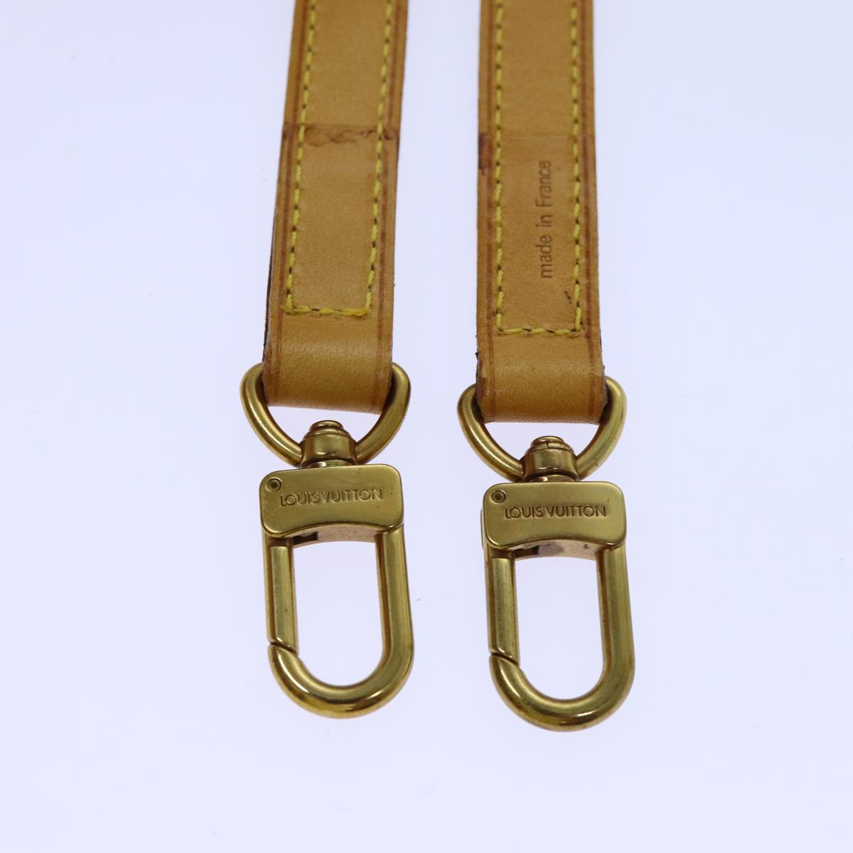 LOUIS VUITTON Shoulder Strap Leather 36.2"" Beige LV 70883