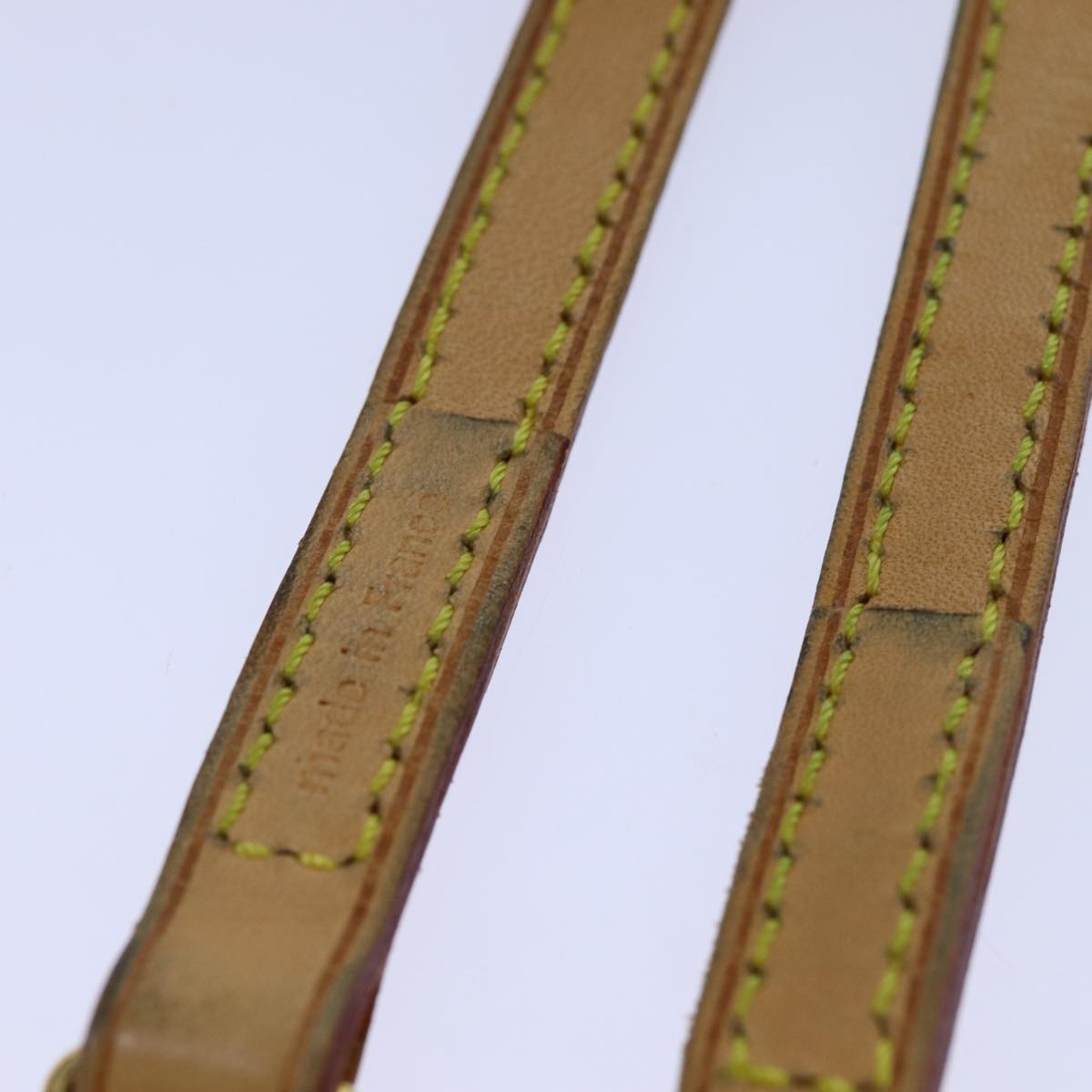 LOUIS VUITTON Shoulder Strap Leather 45.3"" Beige LV 70885