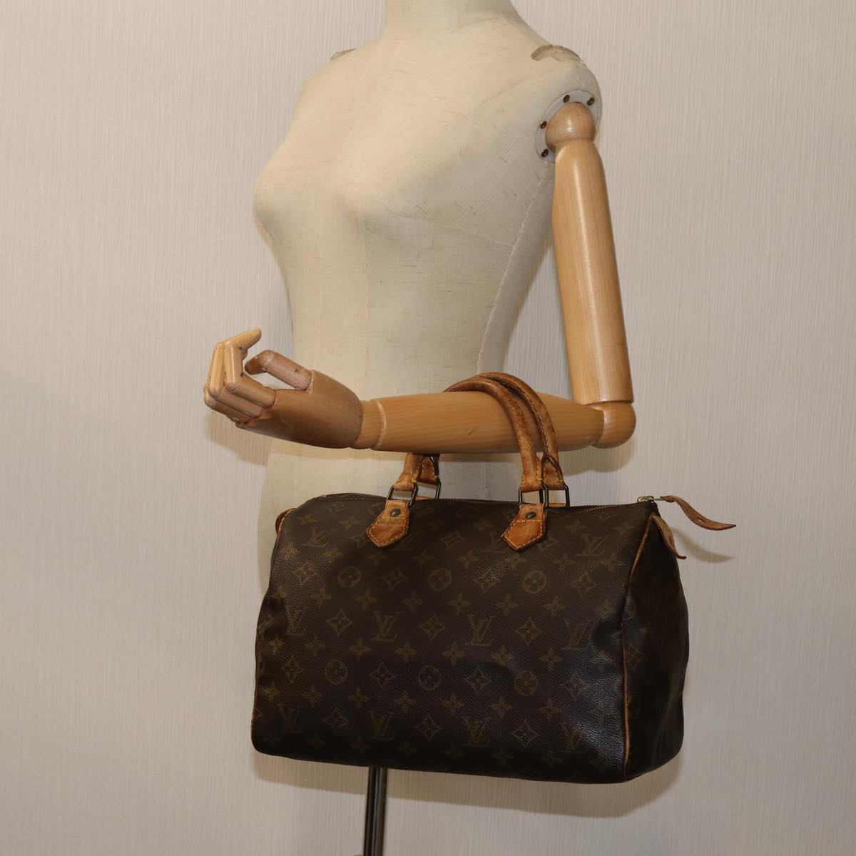 LOUIS VUITTON Monogram Speedy 30 Hand Bag M41526 LV 70963