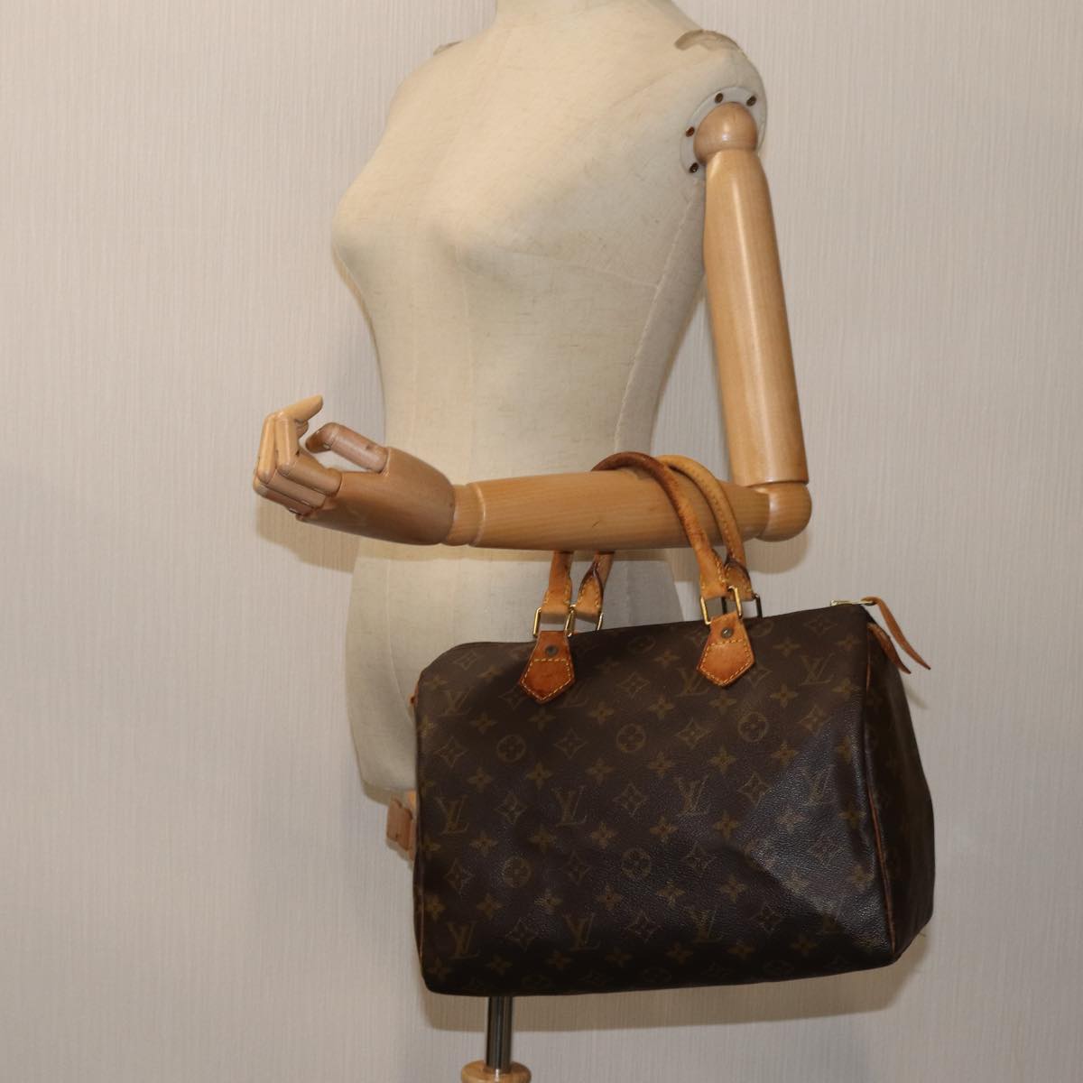 LOUIS VUITTON Monogram Speedy 30 Hand Bag M41526 LV 70964
