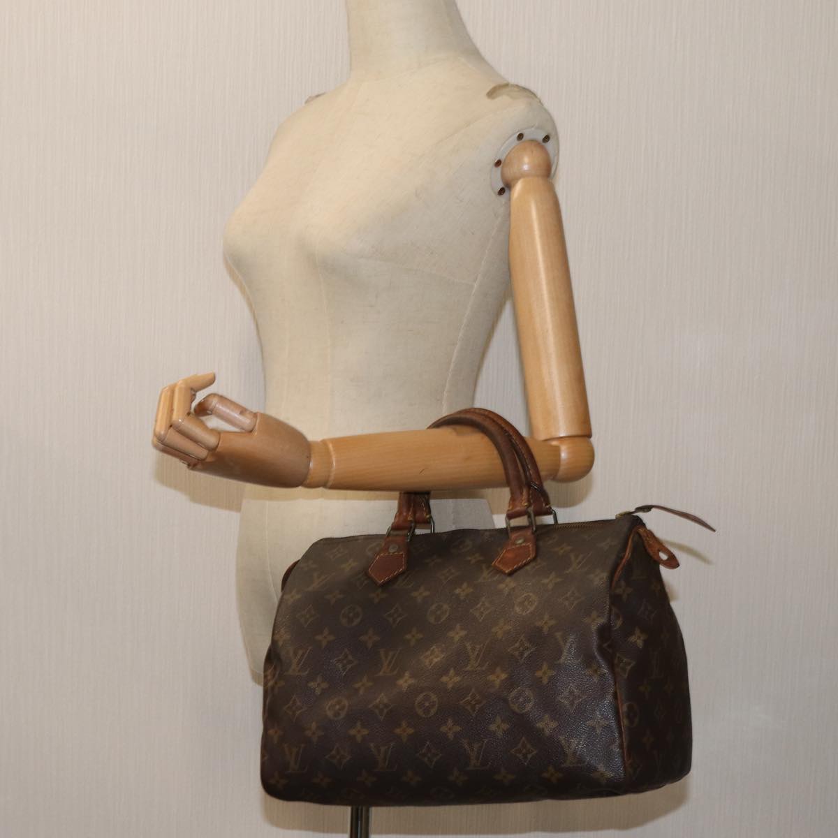 LOUIS VUITTON Monogram Speedy 30 Hand Bag M41526 LV 71195