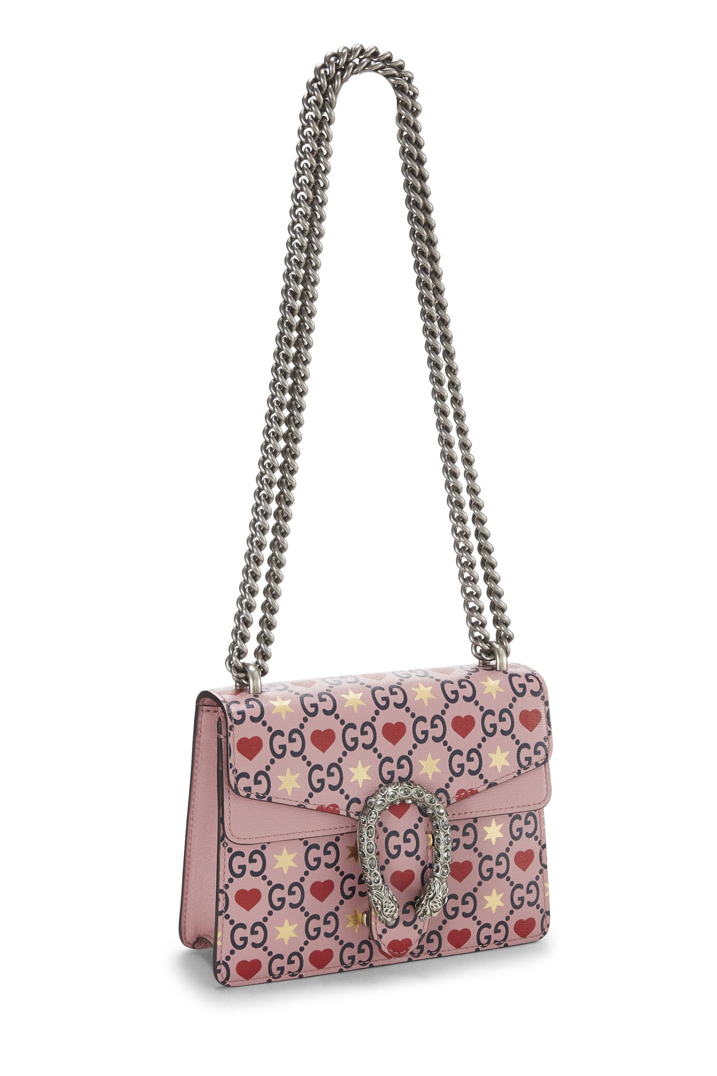 Gucci, Pink Valentine Dionysus Shoulder Bag Medium, Pink