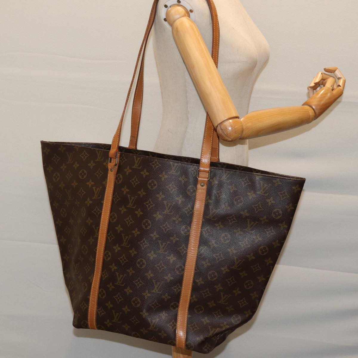 LOUIS VUITTON Monogram Sac Shopping GM Tote Bag M51110 LV 71481