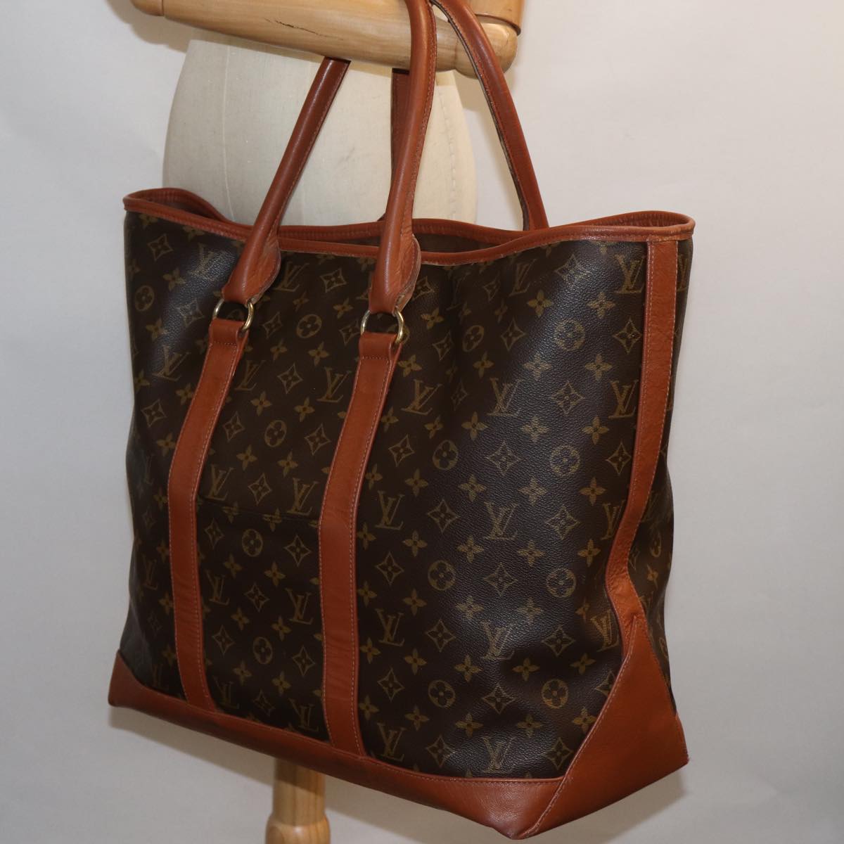 LOUIS VUITTON Monogram Sac Weekend GM Tote Bag M42420 LV 71483