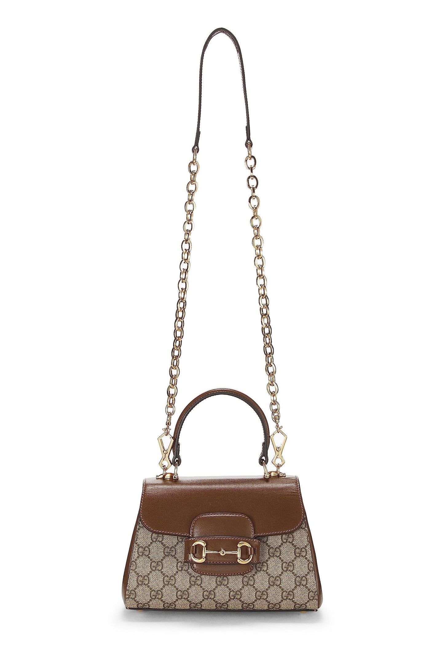 Gucci, Brown GG Supreme Canvas 1955 Horsebit Handbag Mini, Brown