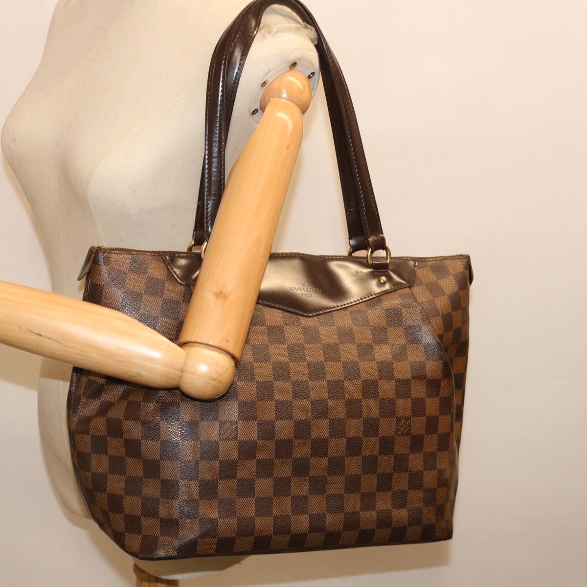 LOUIS VUITTON Damier Ebene Westminster GM Tote Bag N41103 LV 71644