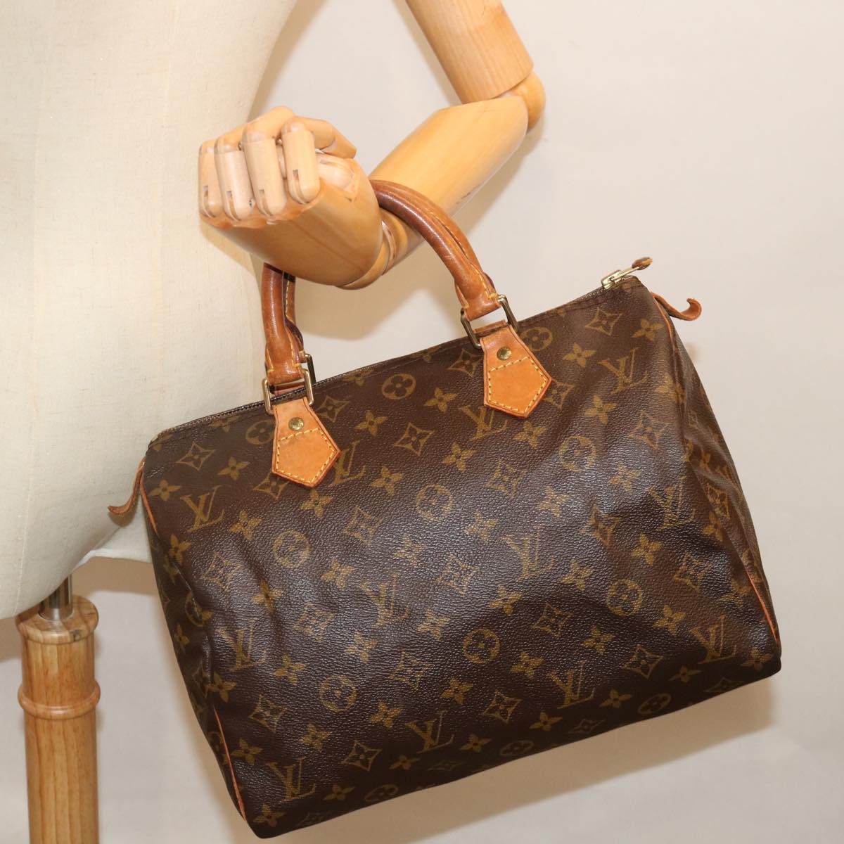 LOUIS VUITTON Monogram Speedy 30 Hand Bag M41526 LV 71649