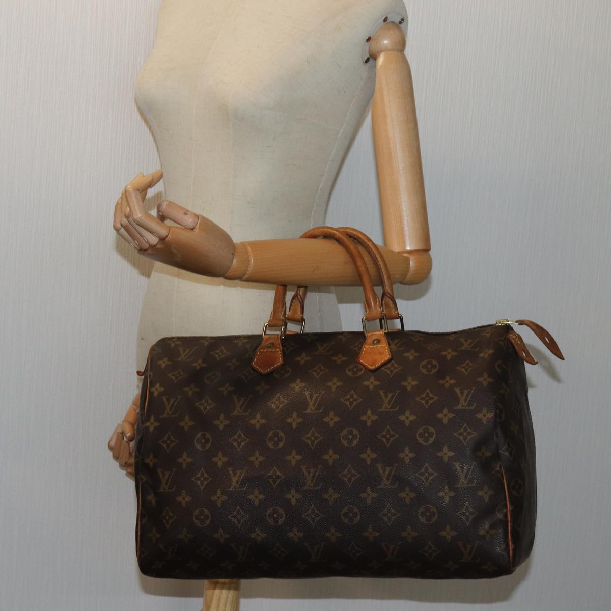 LOUIS VUITTON Monogram Speedy 40 Hand Bag M41522 LV 71749